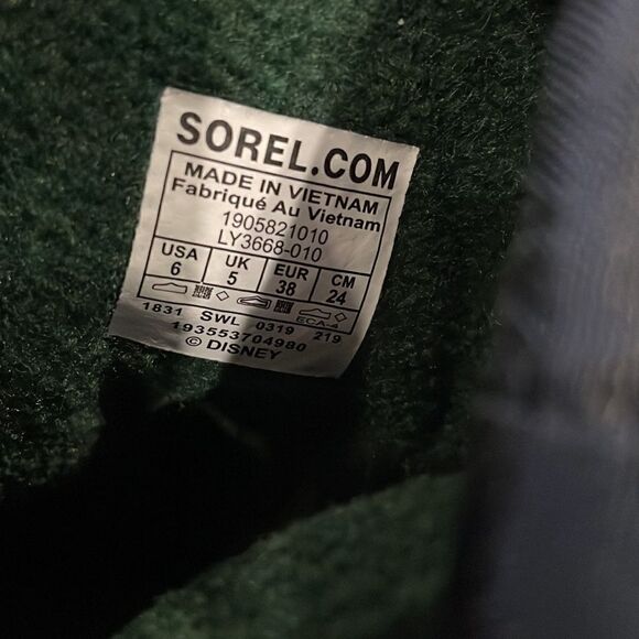 Sorel Flurry x Disney Frozen Olaf Warm Waterproof Big Girl Sz 6 Winter Snow Boot - Picture 6 of 12